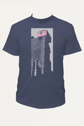 Pink House Men's T-Shirt Navy