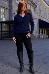 Sandra Black Stretch Skinny Pants Pull-On Jegging Style