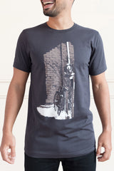 Etienne's Bike T-Shirt Homme Grey