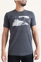 Bicycle T-Shirt Men Grey