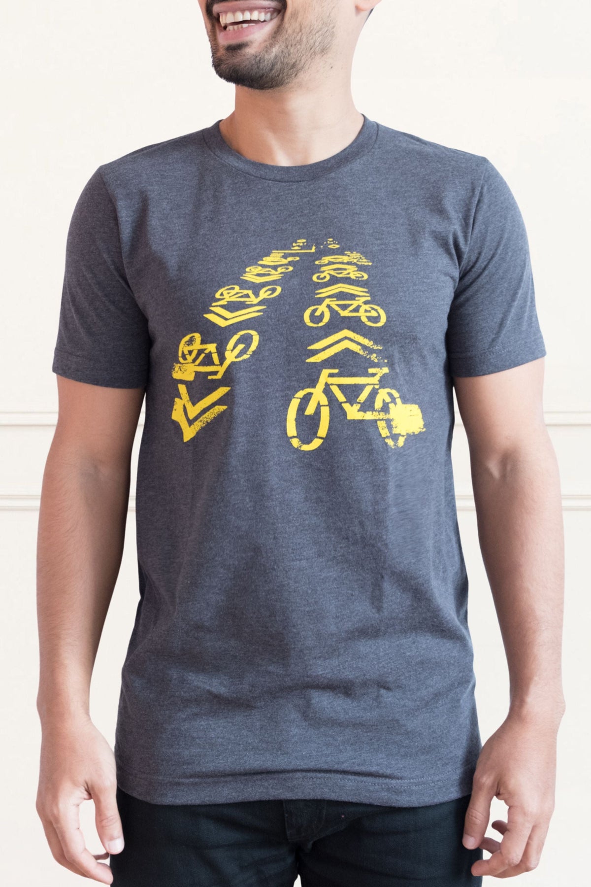 Bikelane T-Shirt Men Grey