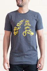 Bikelane T-Shirt Men Grey