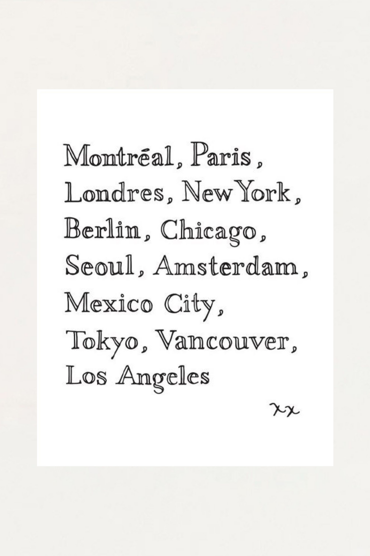 Art Print - Cities