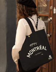 Tote Bag Montreal Quebec Illustration Canvas