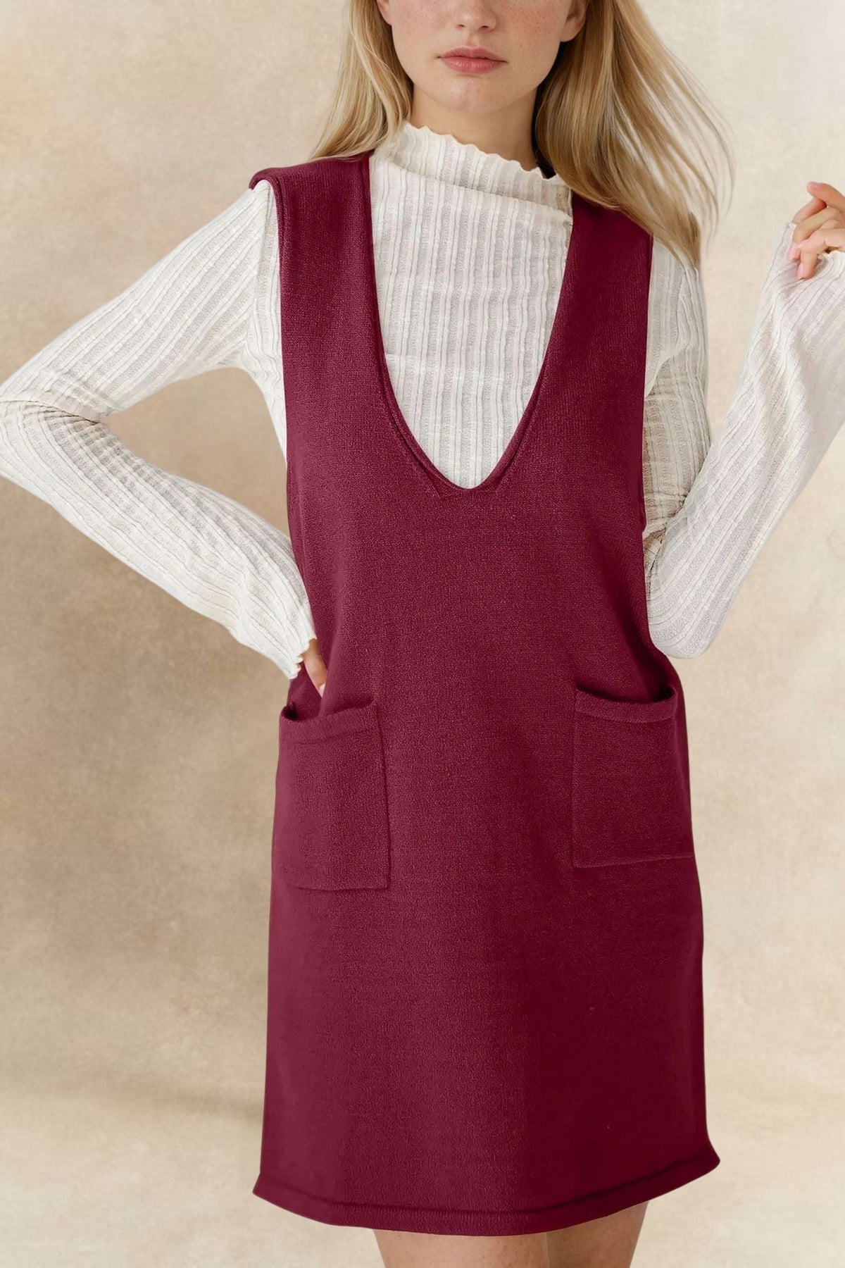 Kelly Sleeveless Knit Dress with Pockets