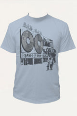 Sam The Record Man Men's T-Shirt Blue