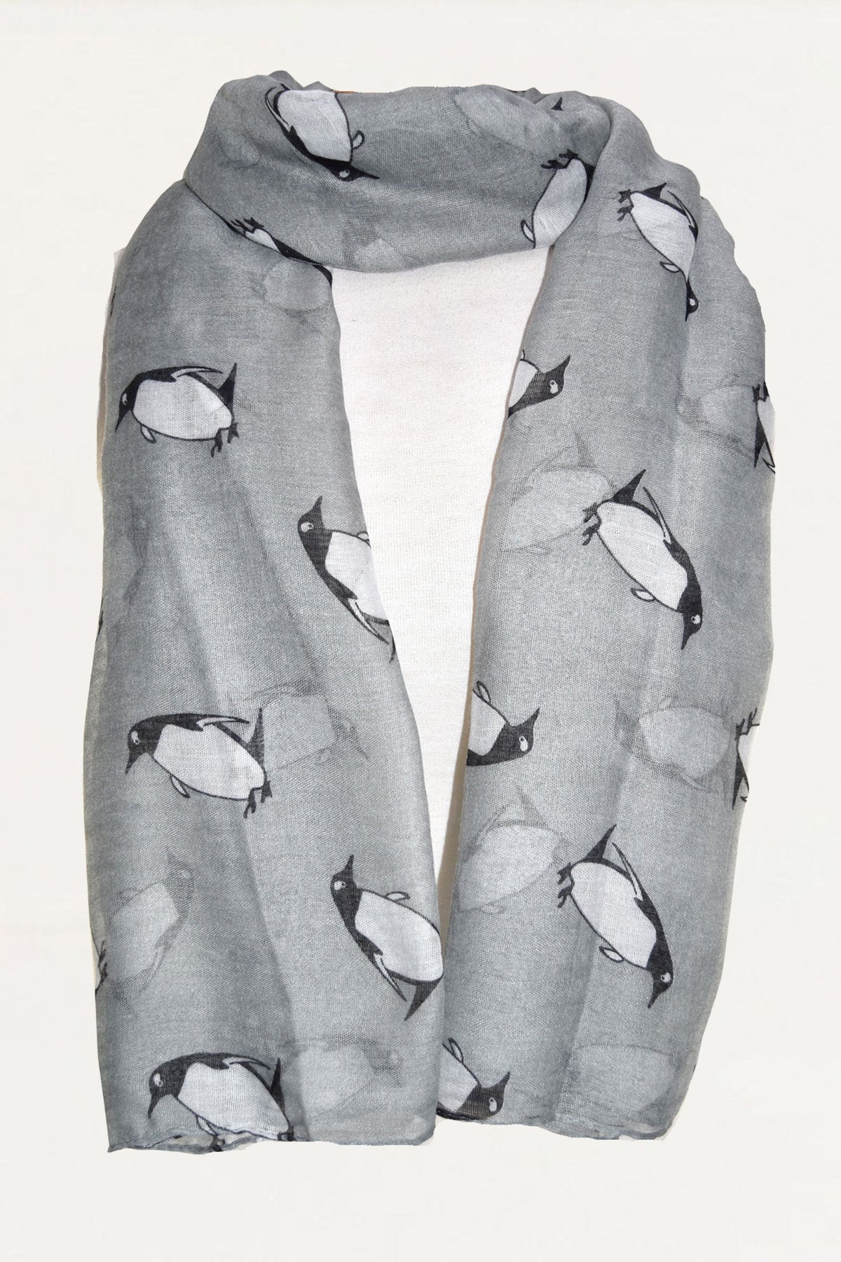 Scarf Light Pinguin Print
