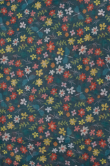 Floral Print Lightweight Scarf – Forest Green Multicolor