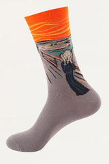 Socks The Scream Orange
