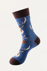 Socks Deer Head Motif