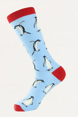 Socks Penguin Motif Blue