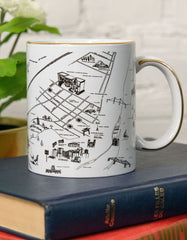 Mug Custom Illustration Touch of Real 14k Gold