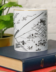Mug Custom Illustration Touch of Real 14k Gold