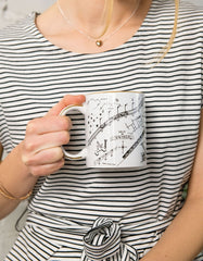 Mug Custom Illustration Touch of Real 14k Gold