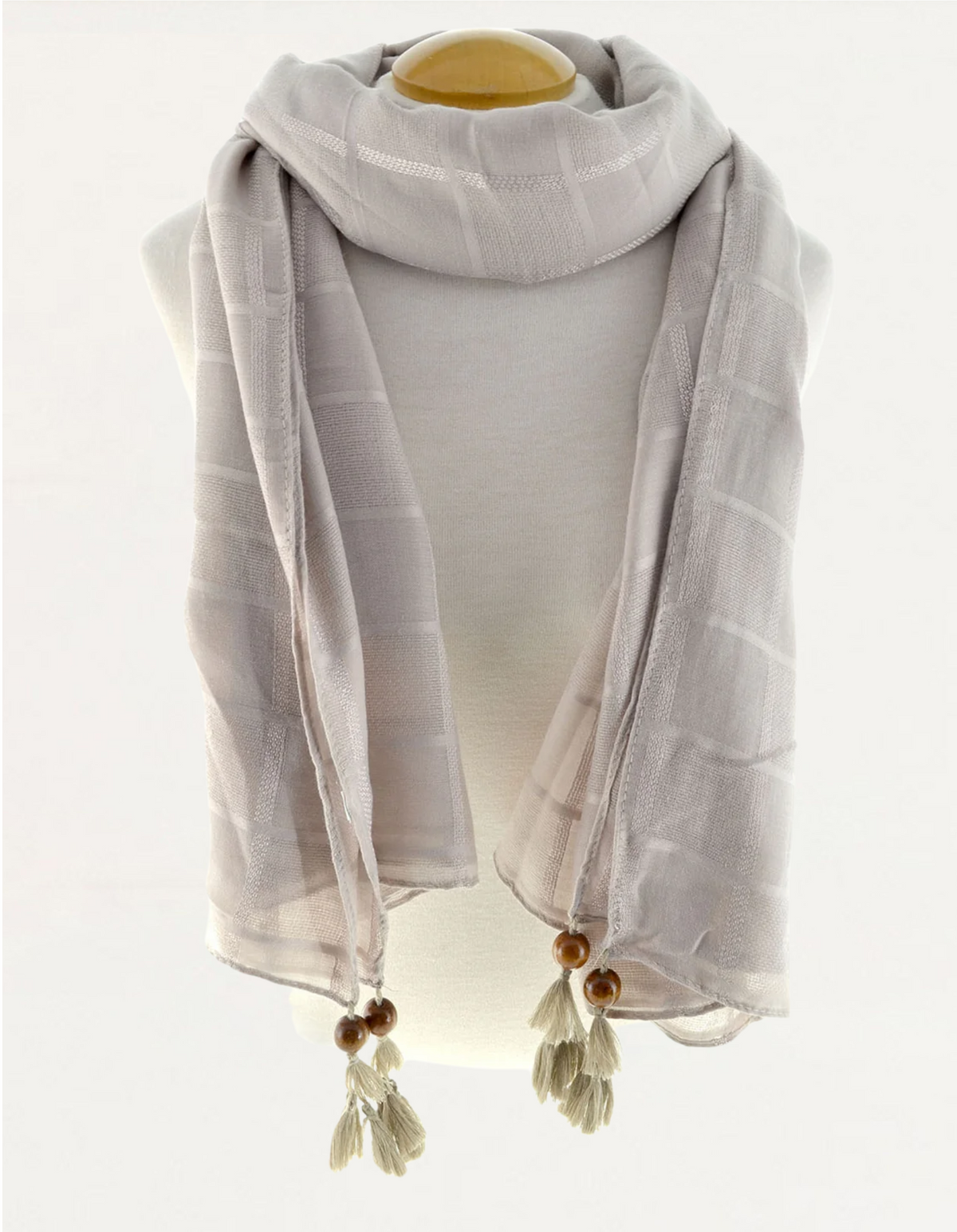 Tassel Scarf Beige