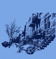 Miles end T-Shirt Men Blue