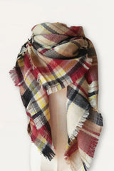Scarf Red Tartan Print