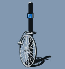 Vélo Volé T-Shirt Men Blue